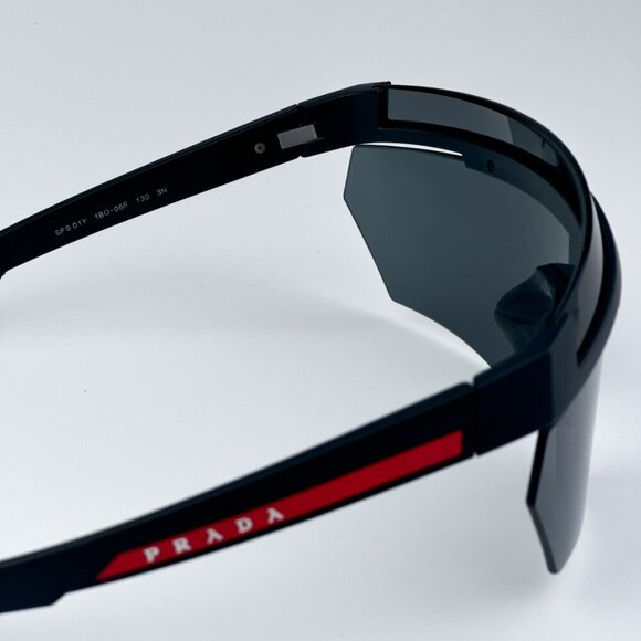 Prada Linea Rossa PS01YS 1BO06F BRAND NEW Sunglasses Matte Black Grey Unisex - Picture 11 of 12